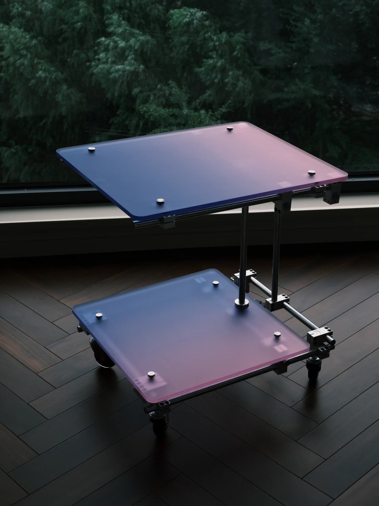 Modern Industrial Adjustable Utility Table