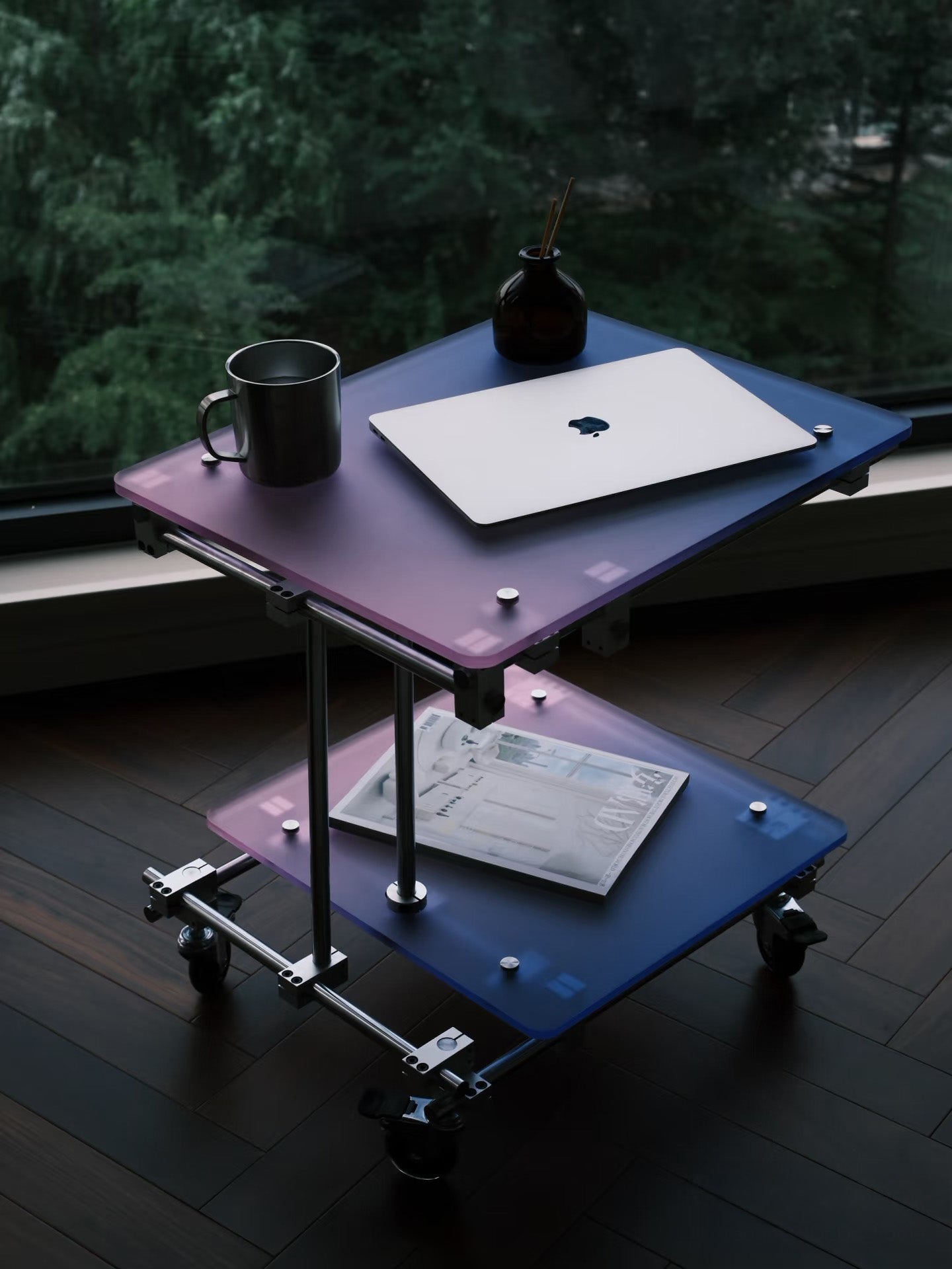 Modern Industrial Adjustable Utility Table