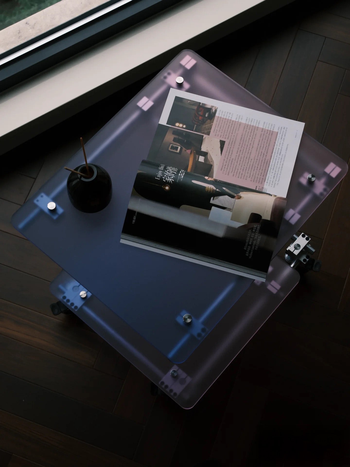 Modern Industrial Adjustable Utility Table