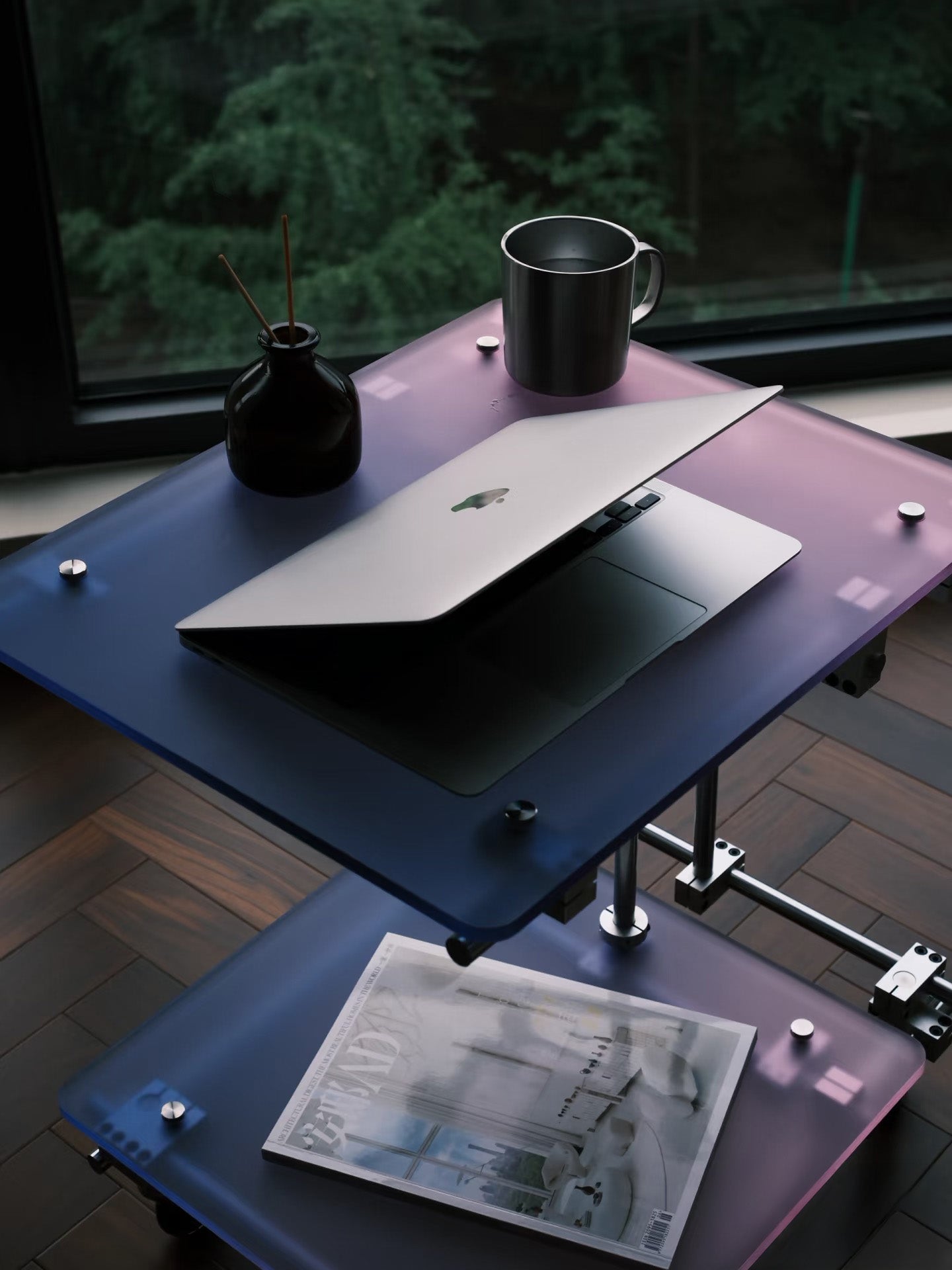 Modern Industrial Adjustable Utility Table